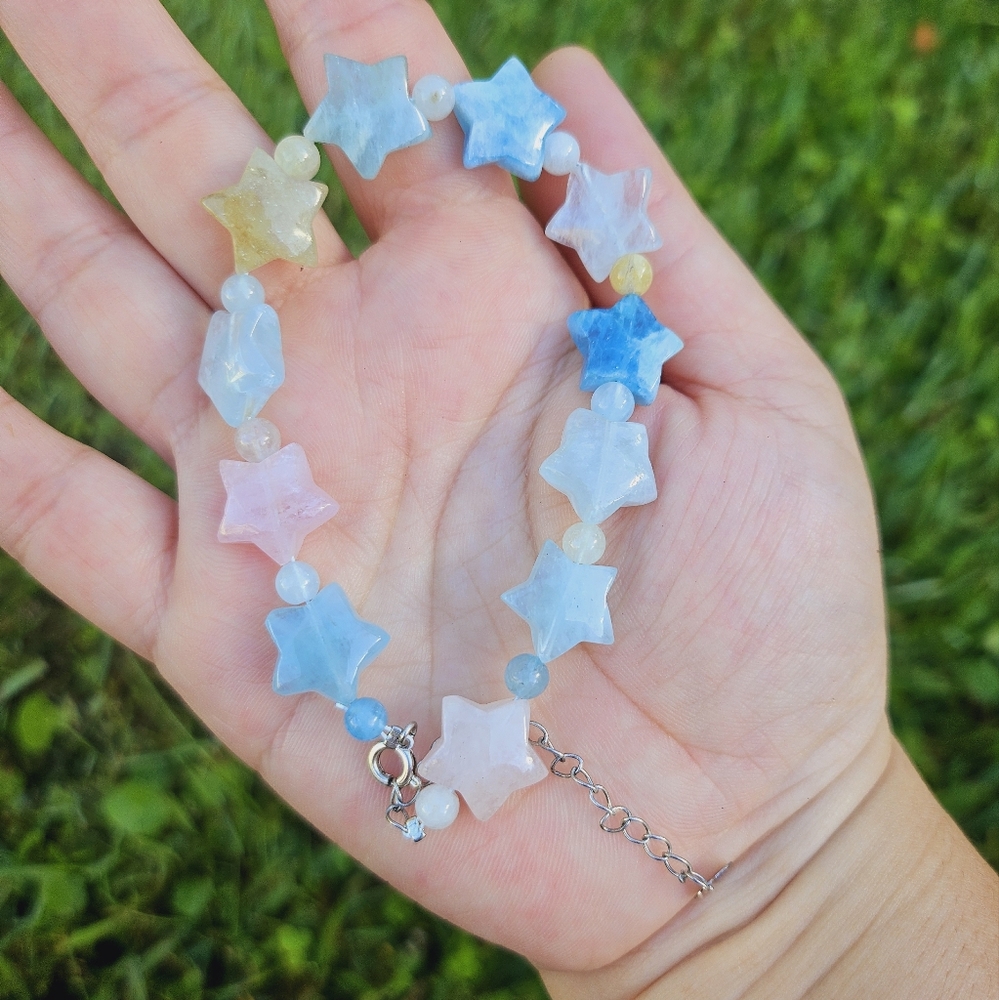 morganite star bracelet